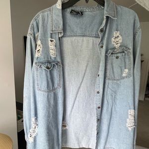 windsor jean jacket size L